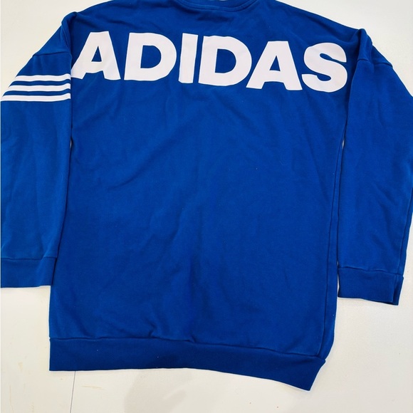 Adidas Royal Blue Crewneck with White Accents Extra Small Mint condition - Picture 6 of 7